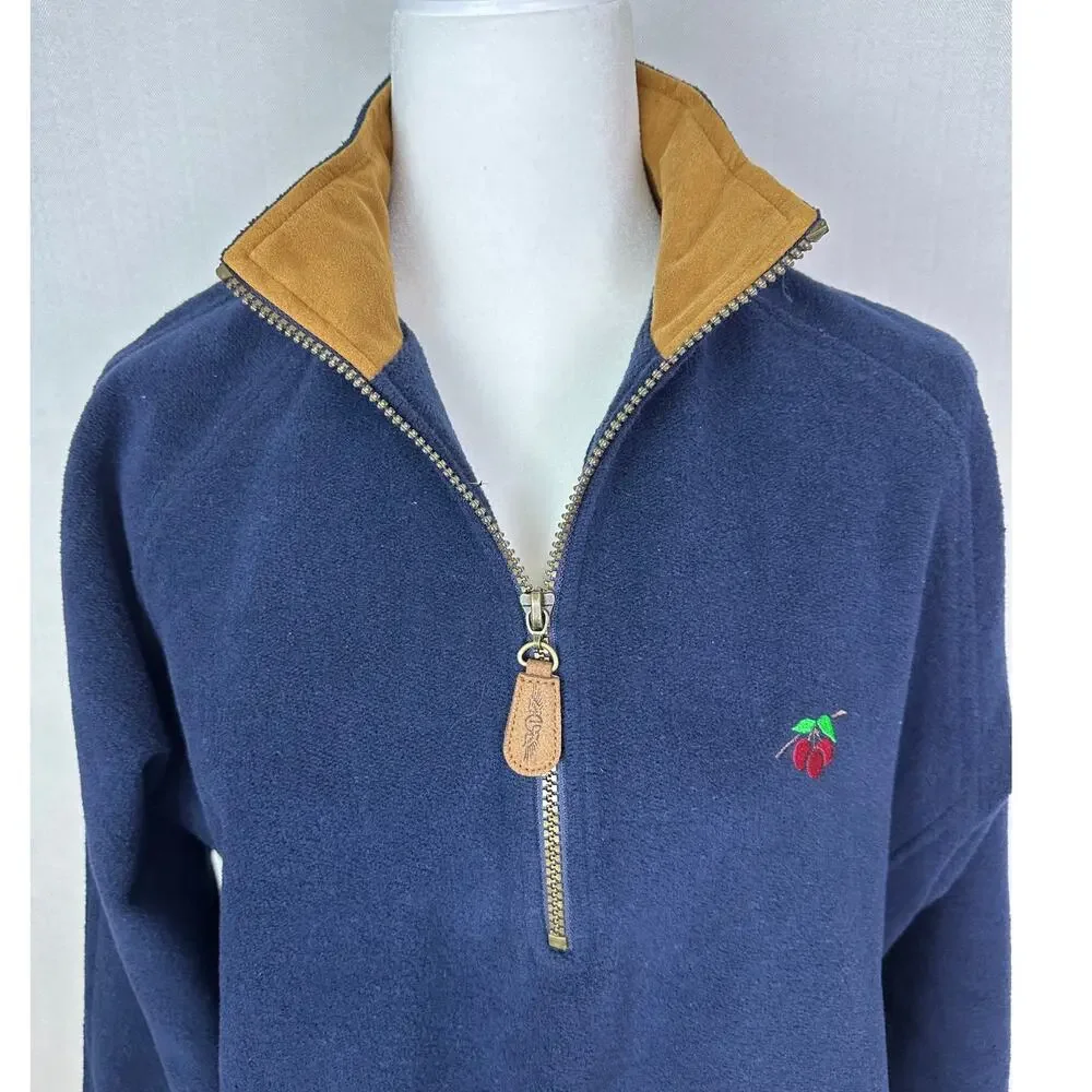 Straight Down Women's Navy Blue Pull Over Sweater Top Size Small